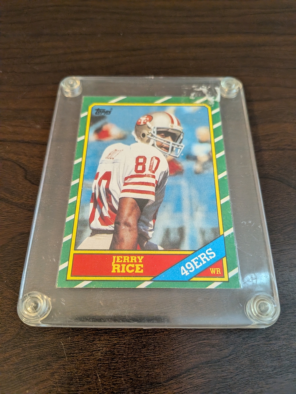 Topps 1986 Topps Jerry Rice Rookie Card #161 San Francisco 49ers NFL